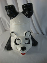Load image into Gallery viewer, Vintage McCoy Upside Down Black White Panda Two Piece Cookie Jar Canister