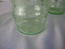 Load image into Gallery viewer, Vintage Vaseline Floral Etched Tumbler Drinking Glasses Set of 4