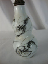 Load image into Gallery viewer, Vintage Follow of Baishi Porcelain Snuff Bottle with Stopper Spoon