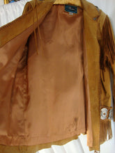 Load image into Gallery viewer, Vintage Echo Mountain Mens 44 Suede Fringe Beaded Open Jacket