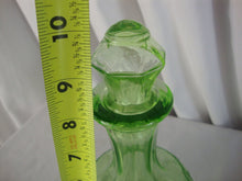 Load image into Gallery viewer, Vintage Anchor Hocking Vaseline Glass Cameo Ballerina Glass Decanter with Stopper