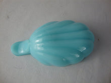Load image into Gallery viewer, Vintage Blue Milk Glass Leaf Shape Individual Salt Cellar