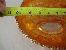 Load image into Gallery viewer, Vintage Marigold Banana Boat Bowl, Fenton Thistle, Unusual 4 legged style. Has Chip on Edge see 4th Picture for detail.