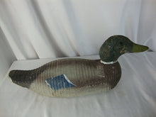 Load image into Gallery viewer, Vintage Hand Carved Primitive Wood Painted Mallard Duck Decoy