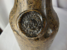 Load image into Gallery viewer, Antique Paris Black Glass with Shoulder Seal Small Wine Bottle No Stopper