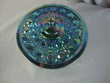 Load image into Gallery viewer, Vintage Indiana Glass Blue Carnival Windsor Lidded Candy Dish