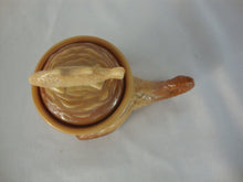 Load image into Gallery viewer, 1982 Pisello Chocolate Slag Glass Dolphin with Fish Lidded Salt Trinket Dish