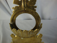 Load image into Gallery viewer, Vintage Double Cherub Gilt Metal Pocket Watch Display Stand Holder