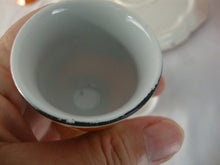 Load image into Gallery viewer, Vintage Breakfast Orange Luster 6 Egg Cup Set with Salt Cellar and Matching Tray