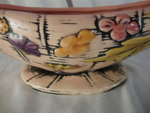 Load image into Gallery viewer, 1955 Hull USA Blossom Flite T10 Pink Ceramic Floral Console Decor Bowl