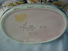 Load image into Gallery viewer, 1955 Hull USA Blossom Flite T10 Pink Ceramic Floral Console Decor Bowl