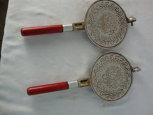 Load image into Gallery viewer, Vintage Nordic Ware Krumkake Aluminum Iron with Red Wood Handles