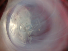 Load image into Gallery viewer, Vintage Fenton Fern Cranberry Glass Pickle Jar with Engraved Floral Metal Lid