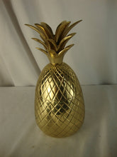 Load image into Gallery viewer, Vintage Brass India Pineapple Two Piece Trinket Dish Candleholder