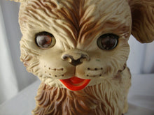 Load image into Gallery viewer, 1960s Edward Mobley Rubber Eyes Open Closed Puppy Dog NO Squeaker