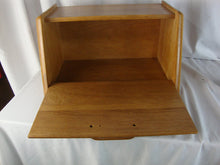Load image into Gallery viewer, Vintage Heartland Oak Flip Out Kitchen Bread Box Cabinet