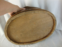Load image into Gallery viewer, Vintage Handpainted Oval Wood Flip Top Storage Box