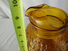 Load image into Gallery viewer, Vintage Anchor Hocking Lido Milano Amber Glass Ball Pitcher