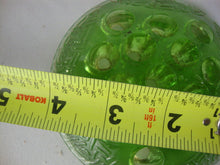 Load image into Gallery viewer, Vintage Vaseline Glass 16 Hole Round Flower Arranging Frog