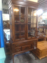Load image into Gallery viewer, Display Cabinet, Curio, Queen Anne, 2 Piece, Small