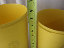 Load image into Gallery viewer, Vintage Tupperware Lemon Yellow Nesting Canister Set 4 Piece