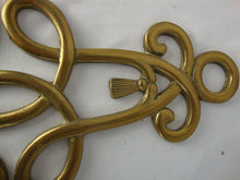 Load image into Gallery viewer, Vintage Andrea by Sadekk Brass Regency Style Candleholder Wall Sconces Set of 2
