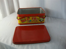 Load image into Gallery viewer, 1950s Tin Circus Animal Instruments Kids Lunch Picnic Box with Swing Handles