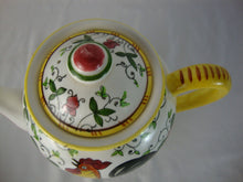 Load image into Gallery viewer, Vintage Ucagco PY Japan Early Provincial Rooster Roses Teapot with Lid