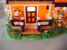 Load image into Gallery viewer, 2003 Slavic Treasures Clemson Tigers University Mascot Lighted Porcelain House