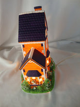 Load image into Gallery viewer, 2003 Slavic Treasures Clemson Tigers University Mascot Lighted Porcelain House