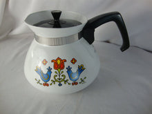 Load image into Gallery viewer, Vintage Country Festival Blue Bird 6 Cup Coffee Pot with Lid