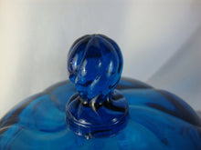 Load image into Gallery viewer, MCM Viking Art Glass Bluenique Covered Candy Dish