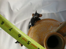 Load image into Gallery viewer, Marvin Lynn Bailey Folk Art Pottery Four Bears on Tree Stump Figural Jug