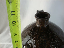 Load image into Gallery viewer, Marvin Bailey SC Folk Art Potter Dark Brown Alkaline Glaze 10 Tooth Ugly Face Jug