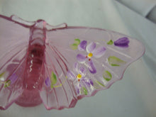 Load image into Gallery viewer, Vintage Lenox Fenton Purple Glass Signed Handpainted Butterfly Figurine