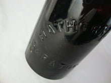 Load image into Gallery viewer, Vintage Hathorn Springs Saragota NY Black Glass Bottle No Stopper