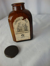 Load image into Gallery viewer, Vintage Lorillard Maccoboy Snuff Helme Brown Glass Bottle with Plastic Lid