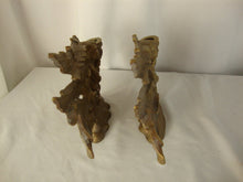 Load image into Gallery viewer, Vintage Brass Flying Angels Candleholders Set of 2