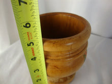 Load image into Gallery viewer, Vintage Turned Wood Floral Motif Mortar and Pestle Kitchen Set