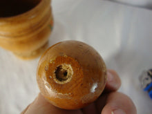 Load image into Gallery viewer, Vintage Turned Wood Floral Motif Mortar and Pestle Kitchen Set