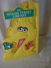 Load image into Gallery viewer, Vintage Sesame Street Library Books *Missing Book 6 with Big Bird Plastic Book Holder Rack Set
