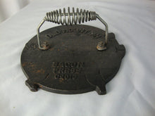 Load image into Gallery viewer, Vintage Old Mountain Cast Iron Pig Bacon Press Wire Handle