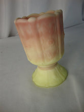 Load image into Gallery viewer, Vintage Fenton Flower Leaf Burmese Satin Glass Footed Toothpick Holder