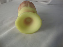 Load image into Gallery viewer, Vintage Fenton Flower Leaf Burmese Satin Glass Footed Toothpick Holder