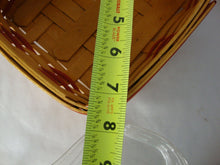 Load image into Gallery viewer, 1999 Longaberger Love Letters Heart Shape Basket with Liner, Protector & Heart Shape Lid