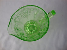 Load image into Gallery viewer, Vintage Vaseline Glass Cameo Ballerina Footed Creamer