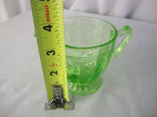Load image into Gallery viewer, Vintage Vaseline Glass Cameo Ballerina Footed Creamer