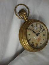 Load image into Gallery viewer, Vintage Thomas Ross Brass Wall Mount Pocket Watch Clock