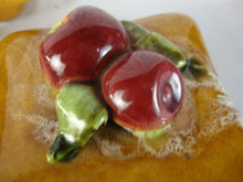 Load image into Gallery viewer, Vintage Wade CA Pottery Apple Motif 5 Piece Lazy Susan Table Set