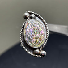 Load image into Gallery viewer, Ring, Sterling Silver, Mother Of Pearl, Made in Mexico, Size 8